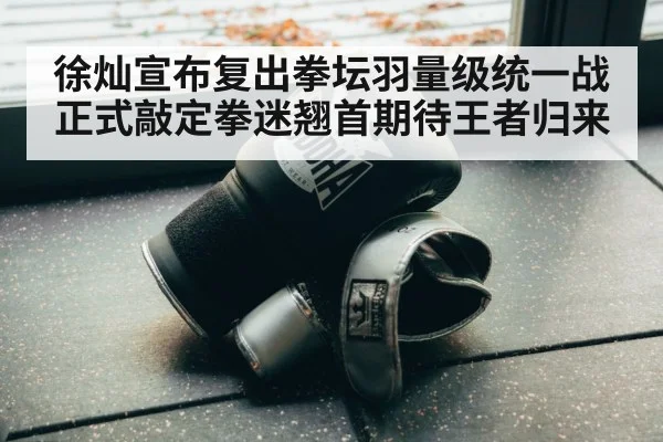 徐灿宣布复出拳坛羽量级统一战正式敲定拳迷翘首期待王者归来